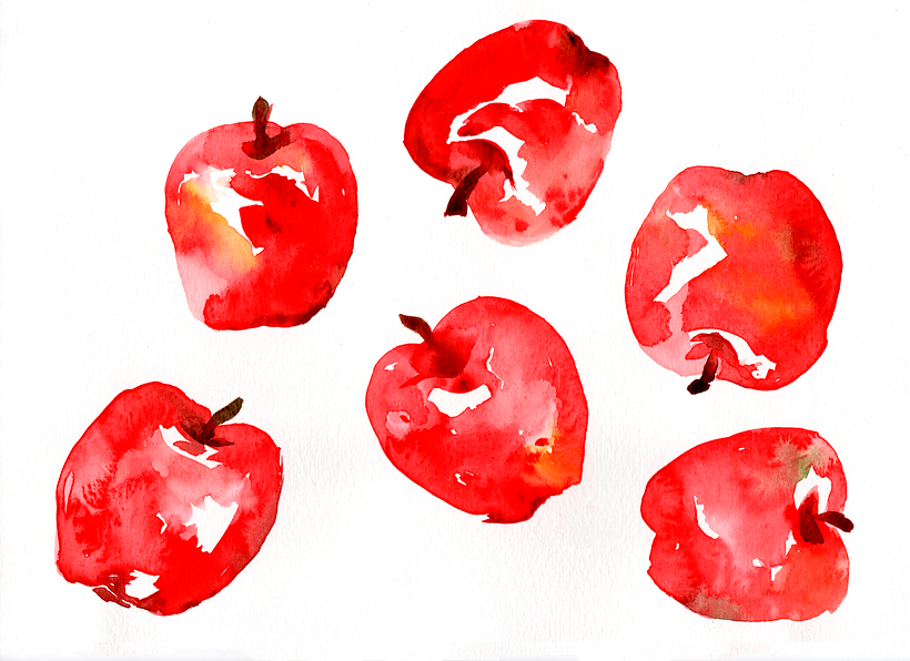 Aquarela Gestual - Vegetais 3