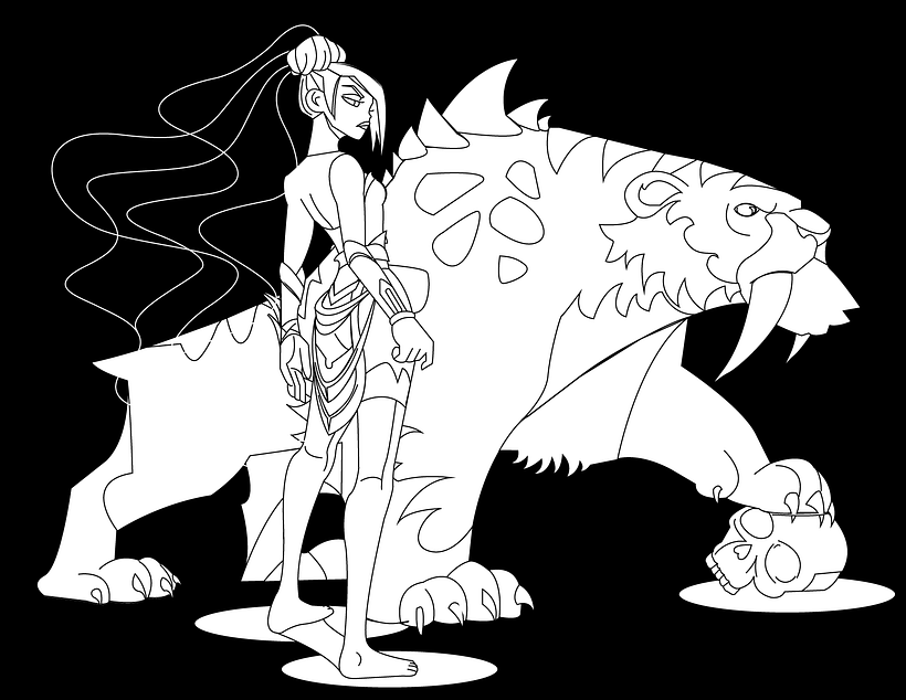 DISEÑO DE PERSONAJE_Guerrera 0