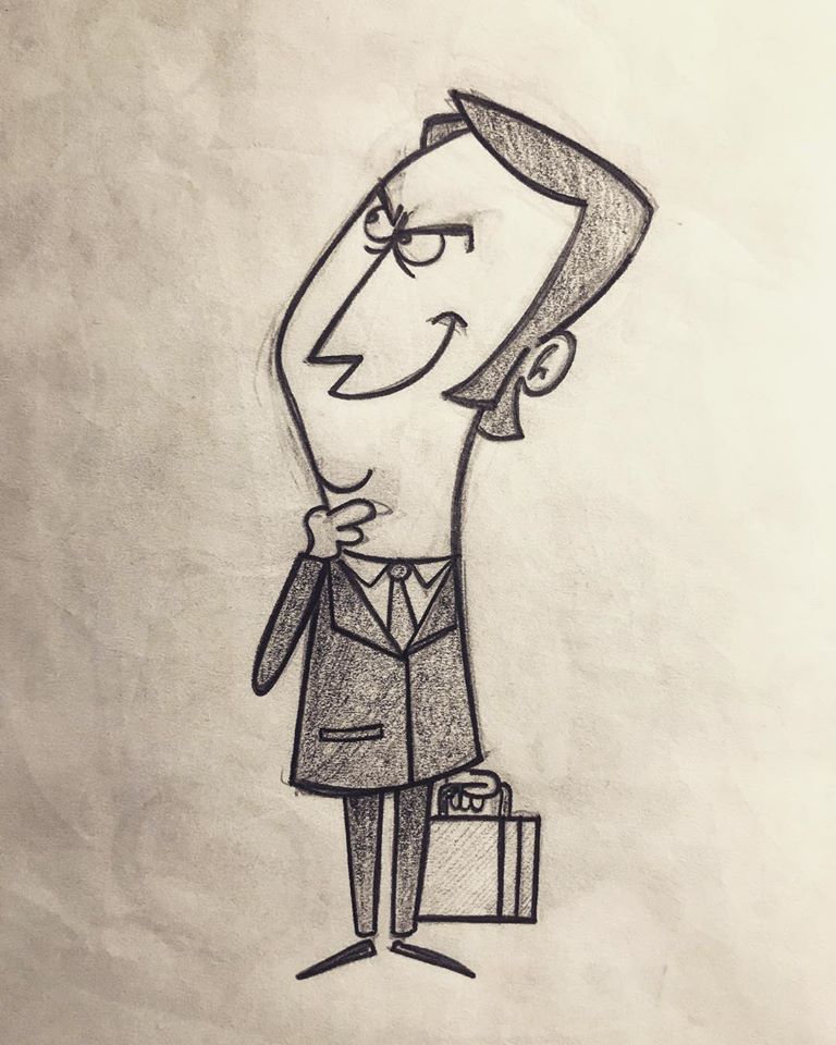 Primero a lápiz, un boceto limpio es un dibujo feliz! Además te ahorra horas y horas de post-producción en la computadora.