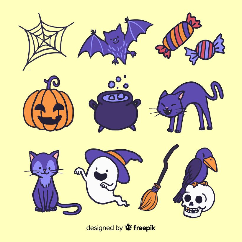 Hand drawn vector illustration resources for Freepik 9