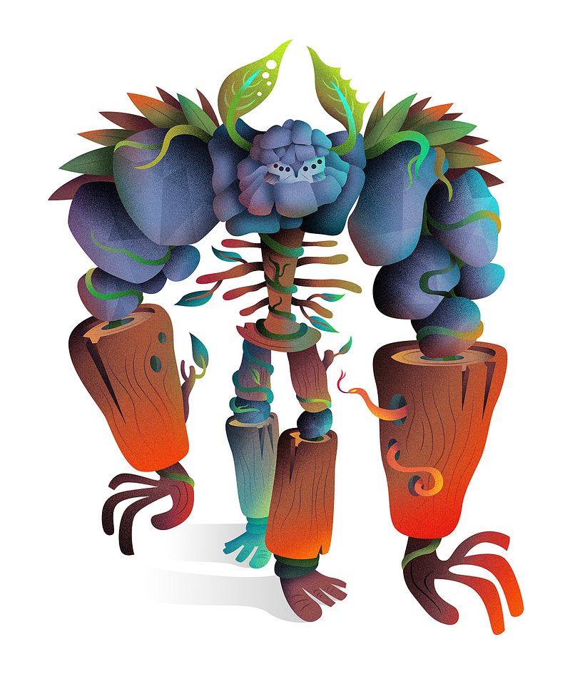 Stone and wood Golem