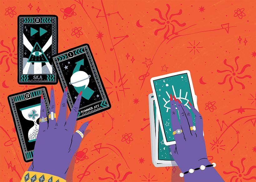 Editorial illustrations: Språktidningen 0