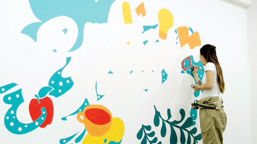 Mural en lettering | Carvajal Espacios 4