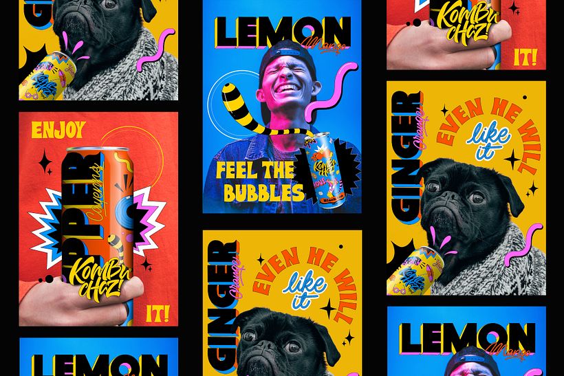 Kombuchaz | Lettering+ Illustration 3