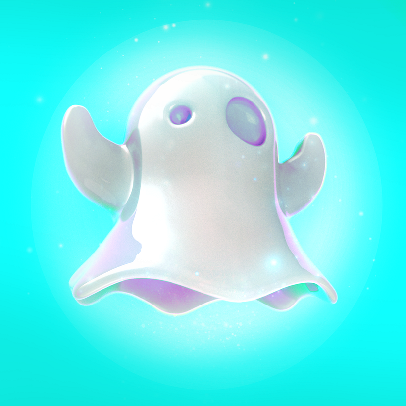 Fantasma hecho con la herramienta sculpt renderizado en octane
