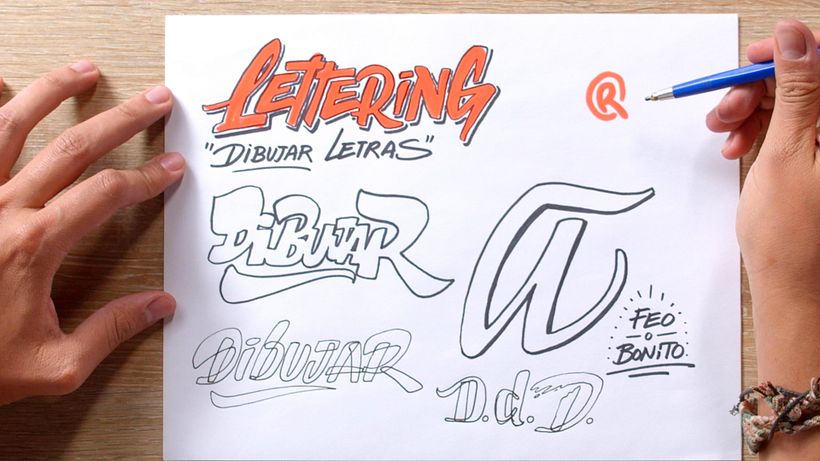 Esta é a aparência do lettering