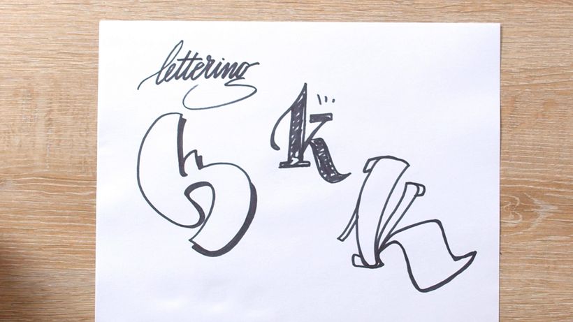 Exemplo de lettering