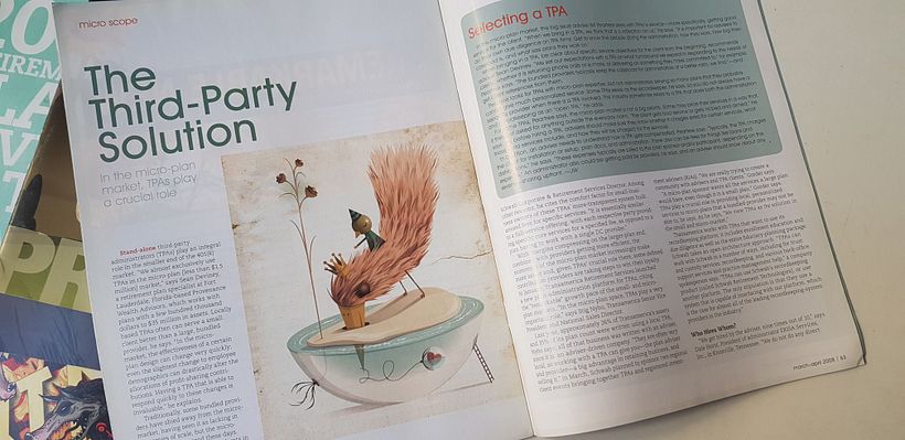 Ilustraciones para la revista Plansponsor, USA. 0