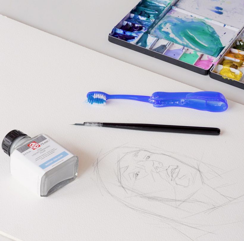 Learn to Use Masking Fluid with Watercolor Paints 2
