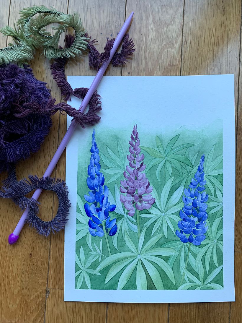 My project in Negative Watercolor Painting for Botanical Illustration course 1