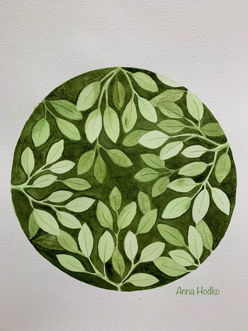 My project in Negative Watercolor Painting for Botanical Illustration course 3