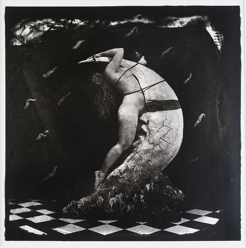 "Woman masturbating on the Moon", Joel Peter Witkin