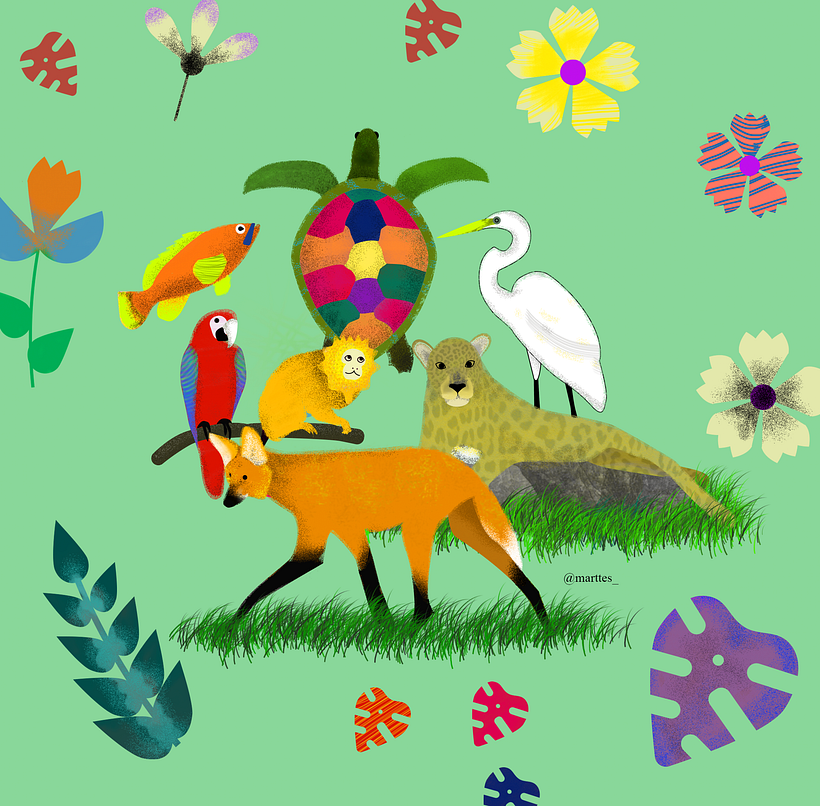 Meu projeto do curso: Ilustração flat com Photoshop -1