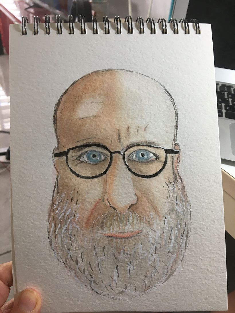 Mi Proyecto del curso: Cuaderno de retratos en acuarela -1