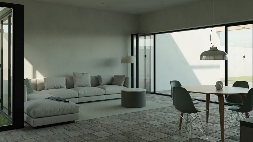 Imagen final de día del salón