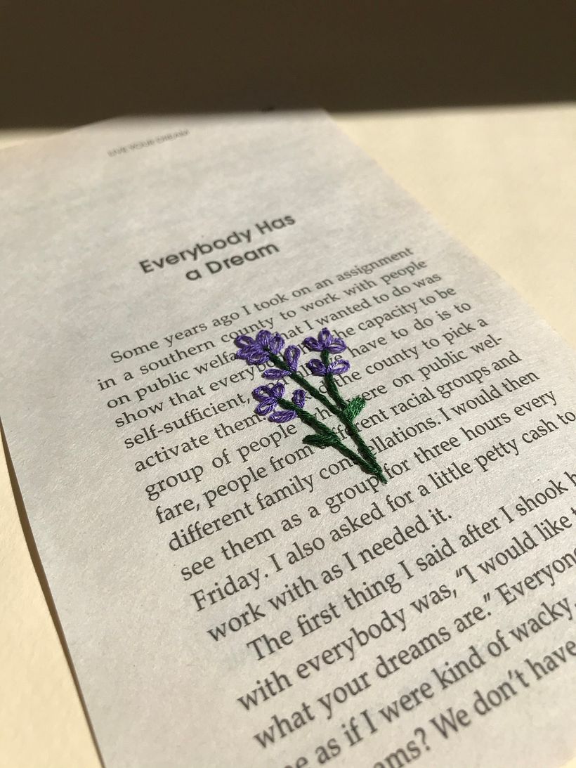 Bordado sobre papel -1