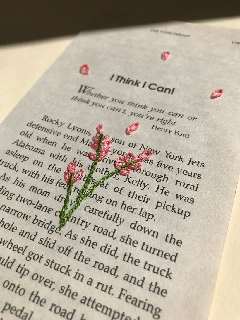 Bordado sobre papel 7