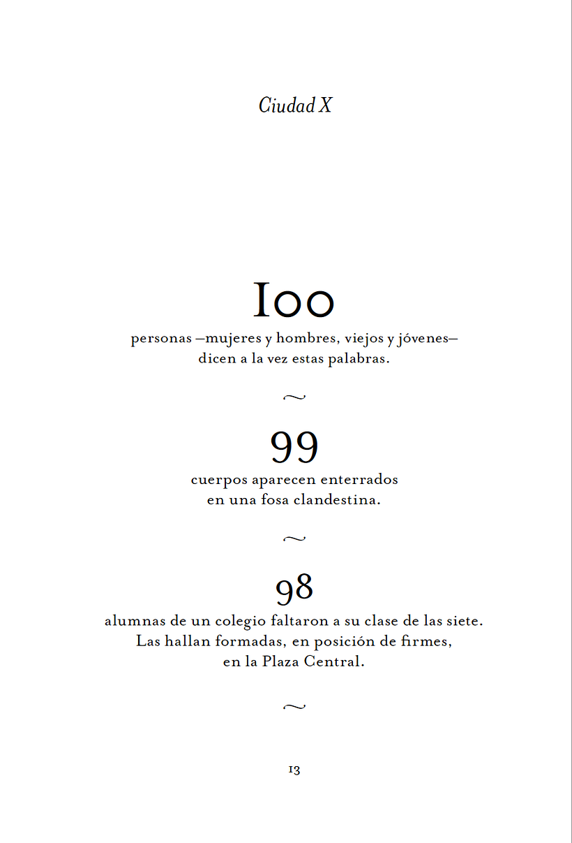 Una página de "Ciudad X".