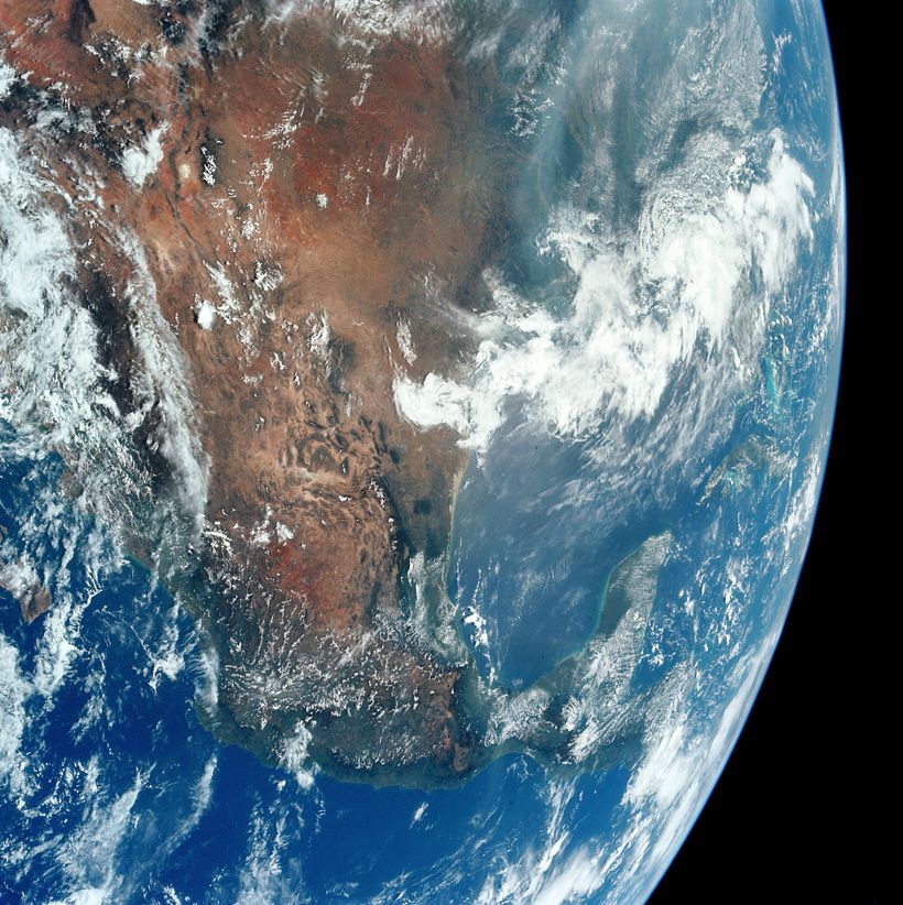 View of Earth from Apollo 11; Project Apollo Archive