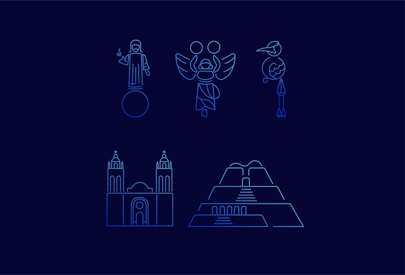 Iconos Salvadoreños - Grafikdesign