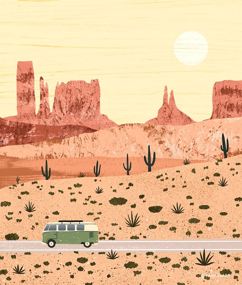On the road, Arizona