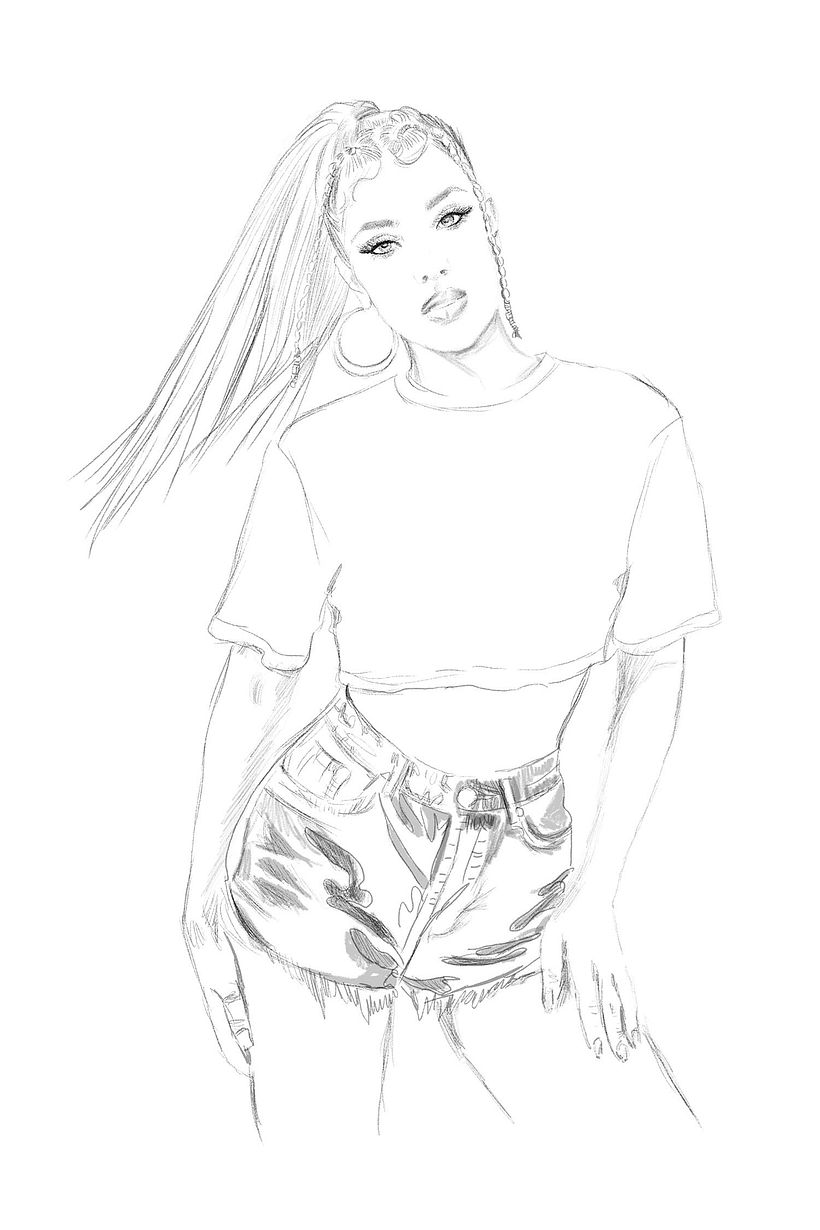 My project in Fashion Illustration: from the Catwalk to the Paper course 1