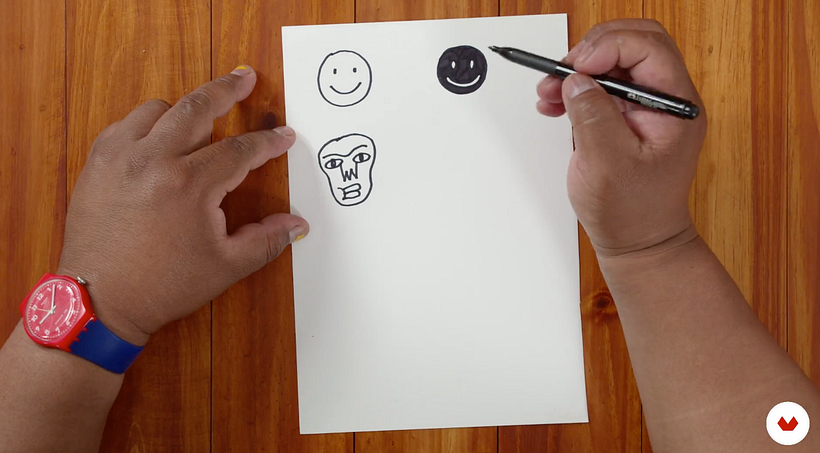 Dibujo en positivo