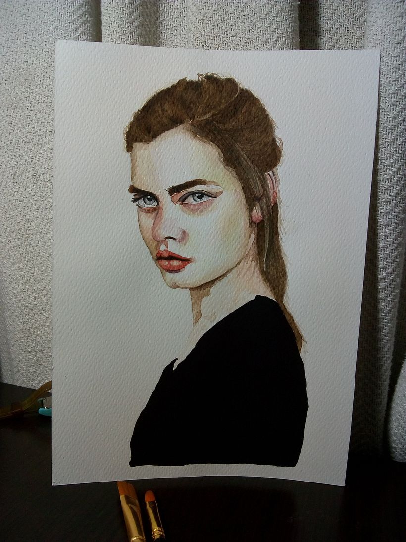 Mi Proyecto del curso: Retrato en acuarela a partir de una fotografía 0