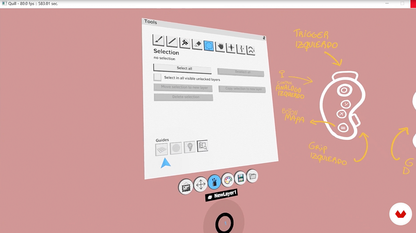 Oculus Quill - Menú: Tools