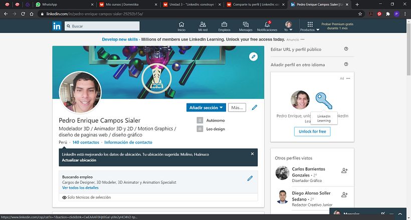 Mi Proyecto del curso: LinkedIn: construye tu marca personal 0