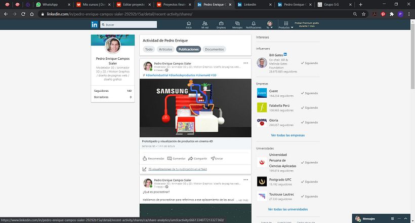 Mi Proyecto del curso: LinkedIn: construye tu marca personal 3