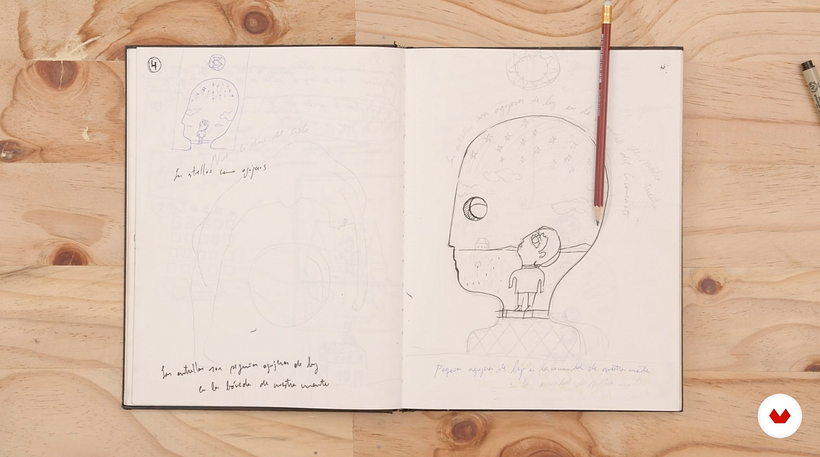 Fito Espinosa: notes and first sketches