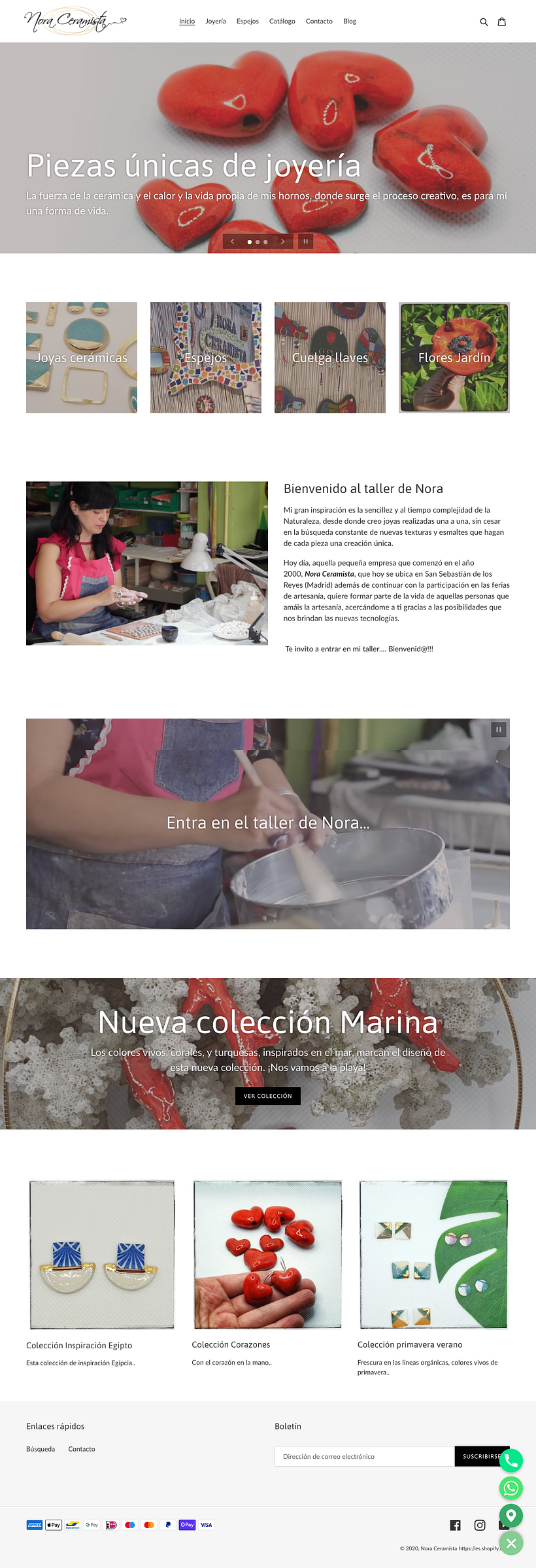 Mi Proyecto del curso: Creación de una tienda online con Shopify - Nora Ceramista 1