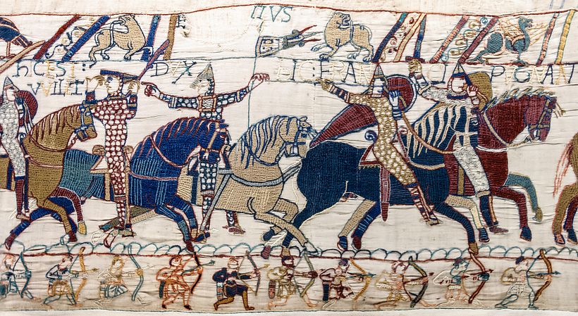 Detail from the Bayeux Tapestry (between 1082 and 1096)