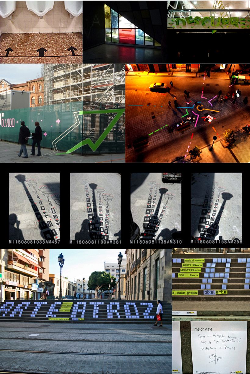 Proyectos realizados en Roma, Valladolid, Santiago de Compostela, Tenerife, Irun, Barcelona, Buenos Aires, Santiago de Chile