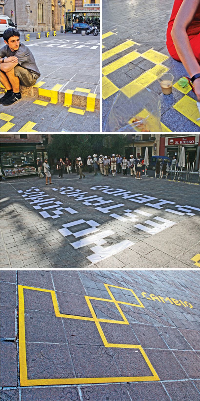 Intervención tipográfica realizada en el Congreso Internacional de Tipografía, Valencia.