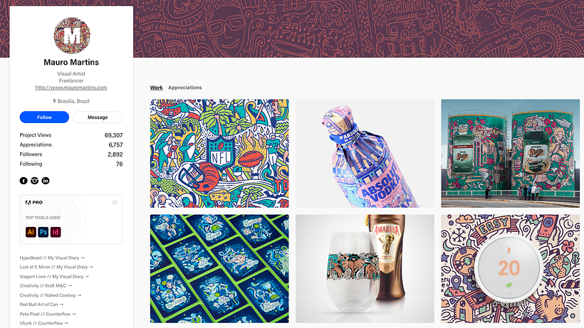 Perfil de Mauro Martins en Behance