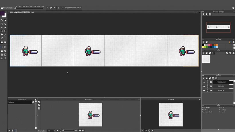 Distribute the key frames