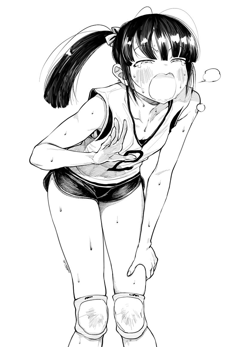 Desenhos de Meninas Praticando Esportes 3