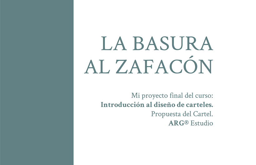 Mi proyecto del curso: Introducción al diseño de carteles 0