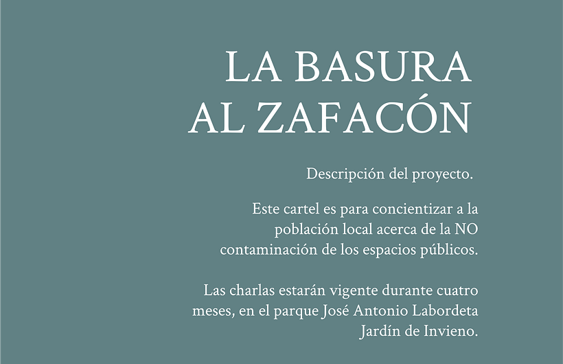 Mi proyecto del curso: Introducción al diseño de carteles 1