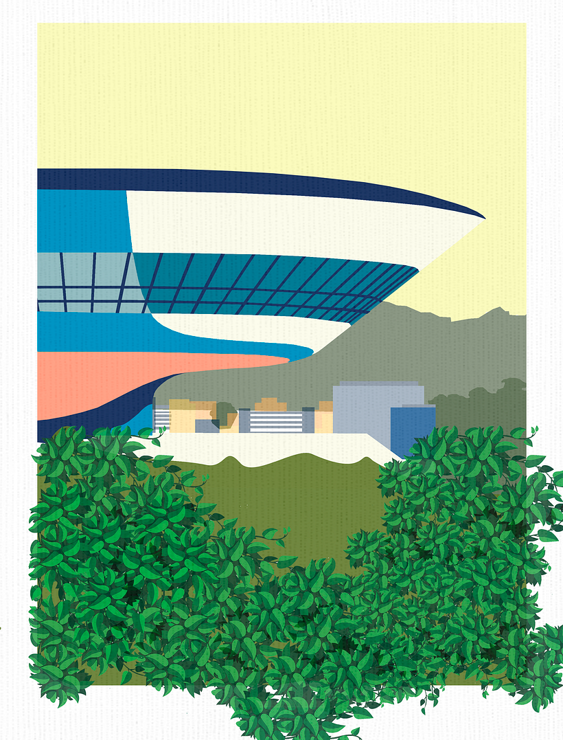 MUSEO DE ARTE CONTEMPORANEO DE NITEROI. ILUSTRACION: DANIELA ORTIZ