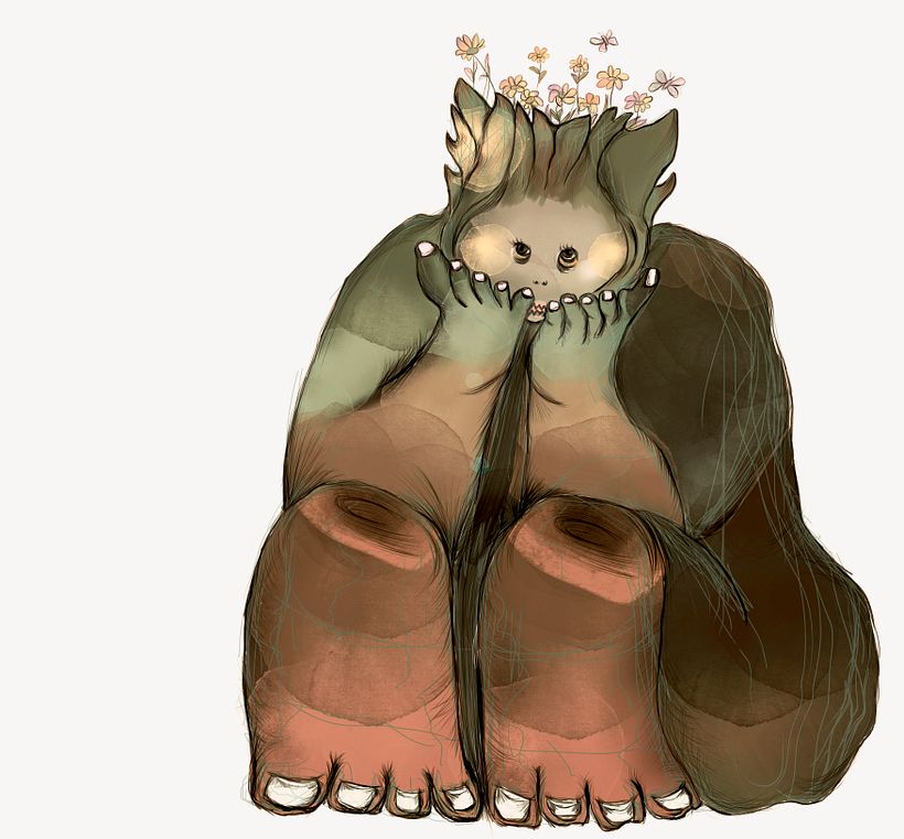 El gigante mundo miniatura - Diseño de personajes