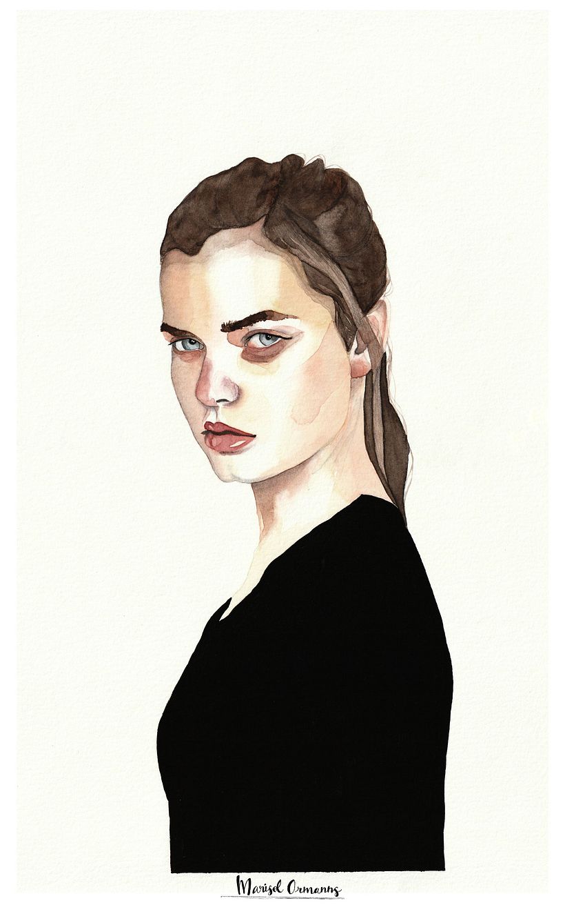 Mi Proyecto del curso: Retrato en acuarela a partir de una fotografía 4