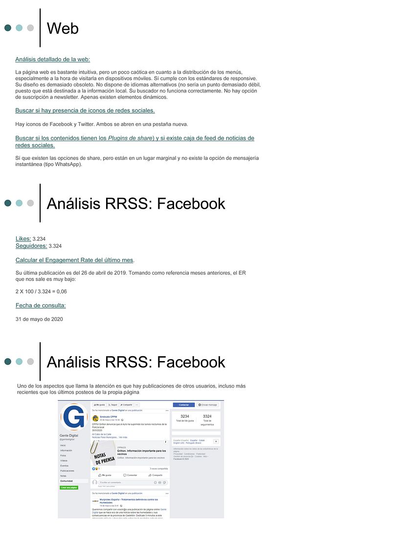 Estrategia de comunicación para RRSS: periódico digital 2