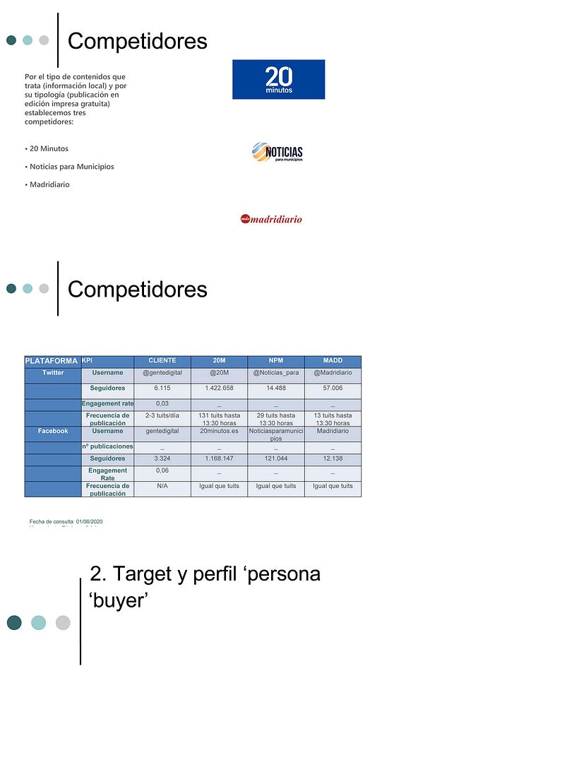 Estrategia de comunicación para RRSS: periódico digital 6