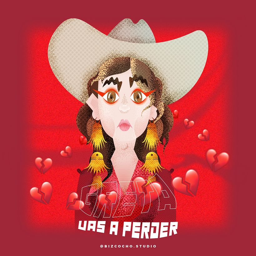 La 2da ilustración de este post esta inspirado en la cantante de R&B latino Greta (@lavidadegreta)