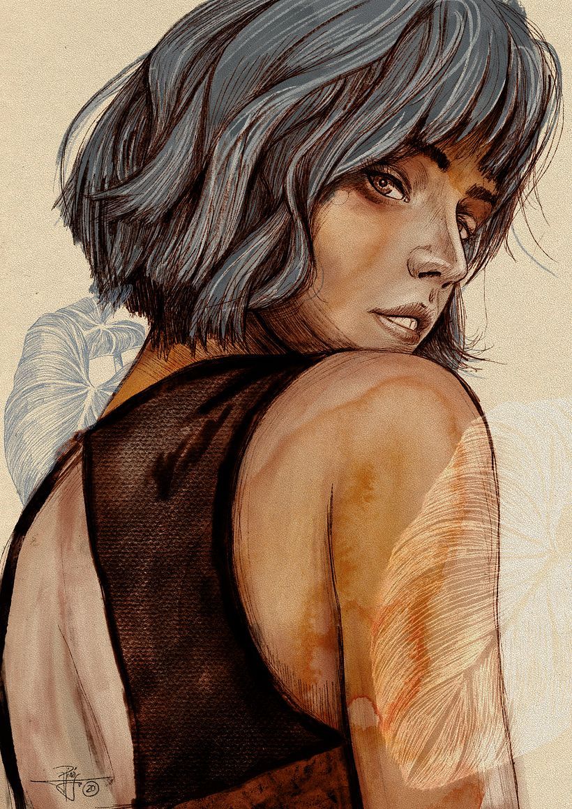 Mi Proyecto del curso: Retrato ilustrado con Procreate 0