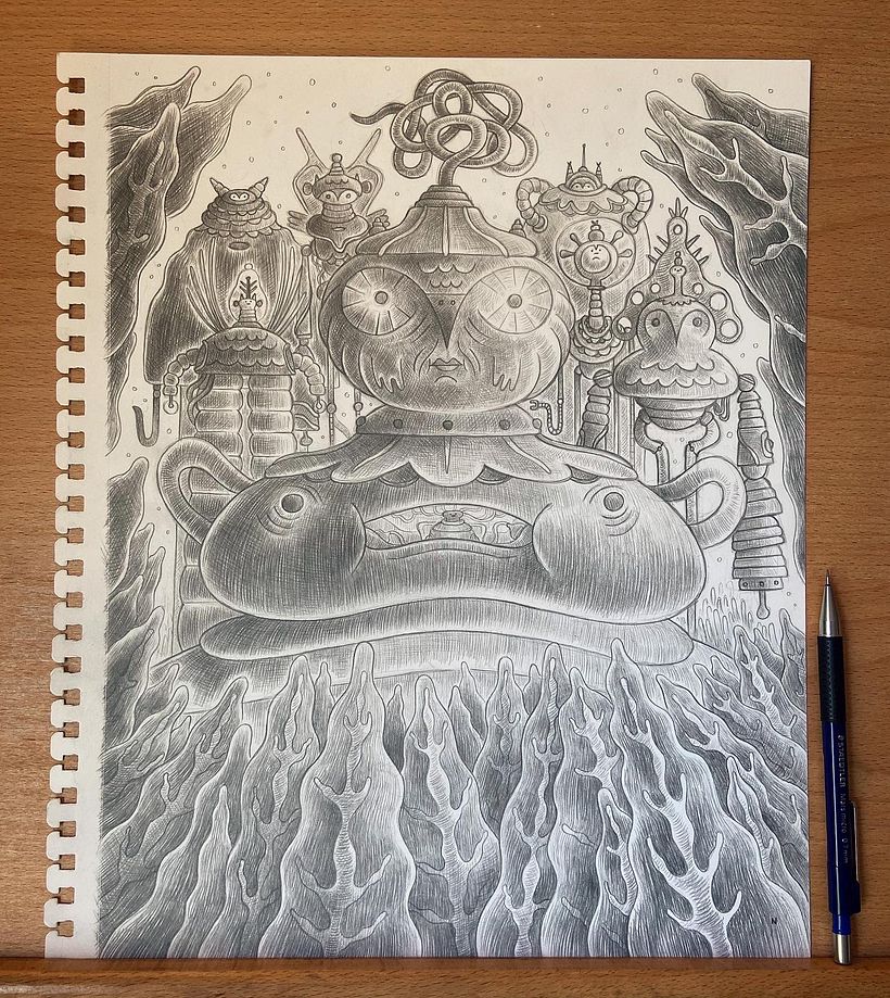 Original pencil sketch concept