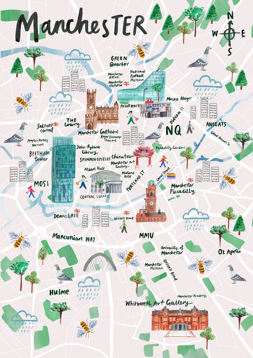 Manchester map, 2020.